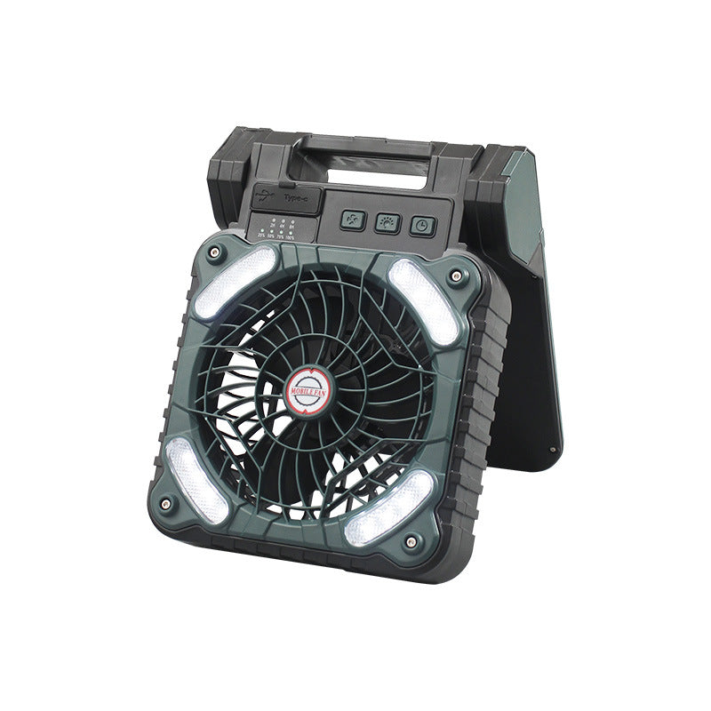 2 In 1 Outdoor Solar Powered Light Fans