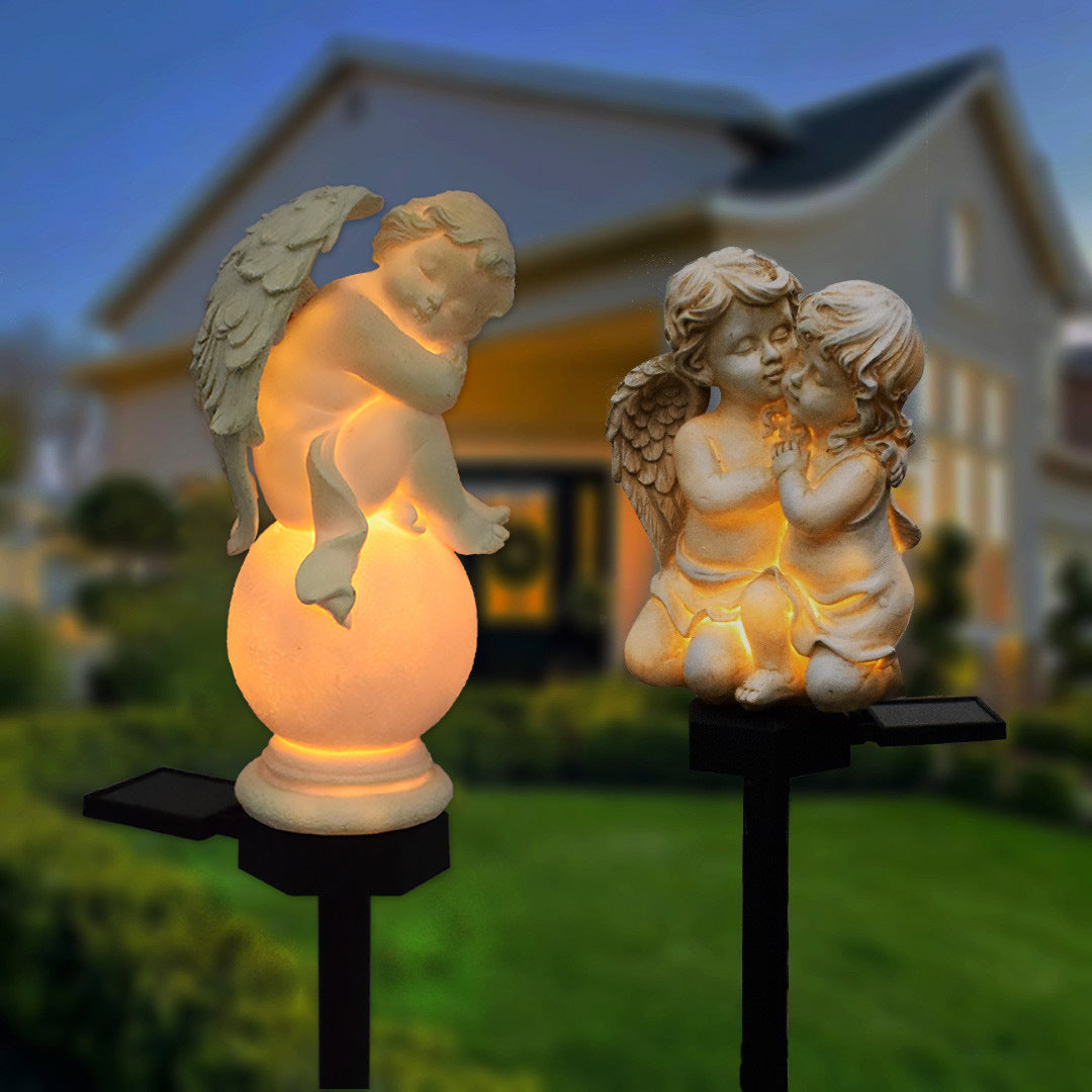 Angel Sculpture Solar Motion Lamp
