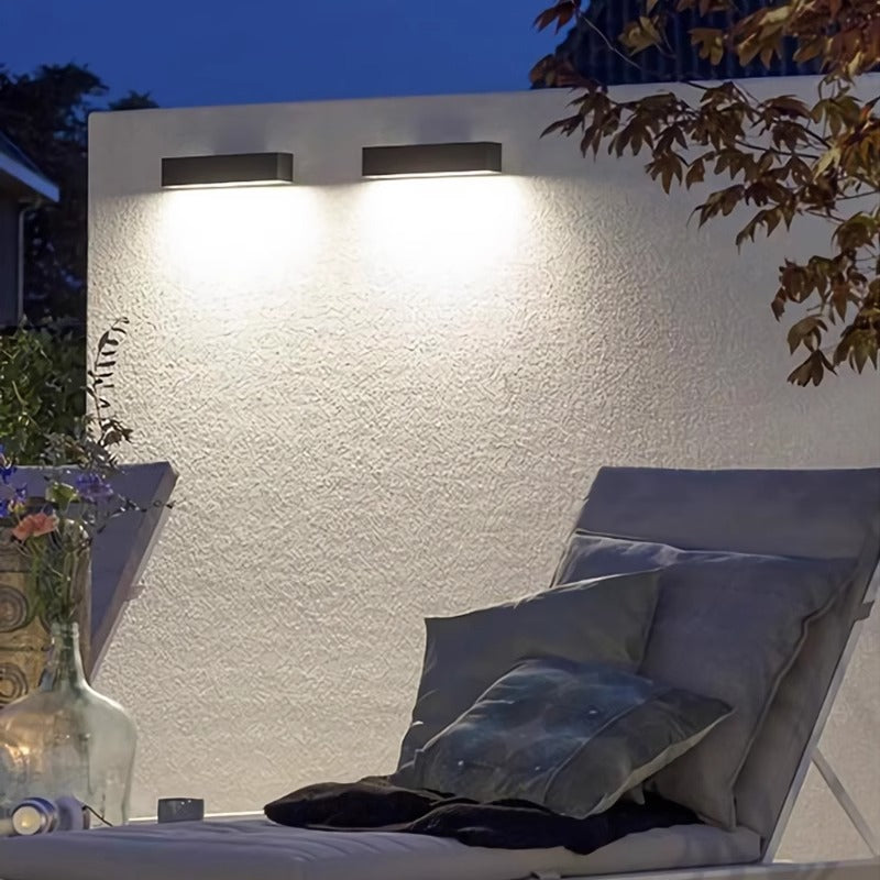 Minimalist Down Solar Wall Light